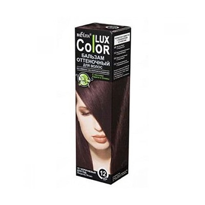 Оттеночный бальзам для волос "COLOR LUX" [№12 Коричневый бургунд]