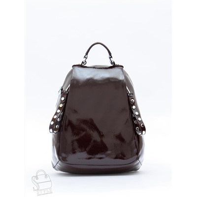 Рюкзак женский кожаный 19001-8 coffee  Polina&Eiterou в Новосибирске