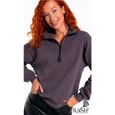 Свитшот на молнии "Аллегро" серый