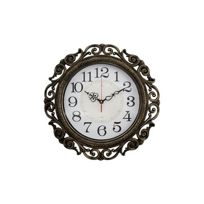 Часы настенные интерьерные «Хостон», бесшумные, плавный ход, d=40.5 см, циферблат d=26 см, от батарейки 1×АА