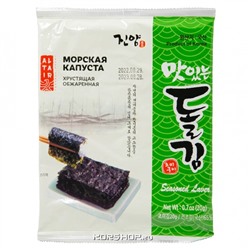 Сушеная обжаренная морская капуста Jinyang, Корея, 20 г Акция