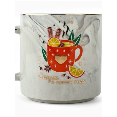Кружка новогодняя керамическая «Сказки в Новом году», 350 мл