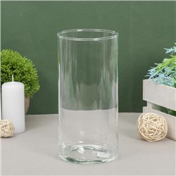 Ваза «Цилиндр. Тициано», 1.6 л, h=20 см, d=11 см, стекло, прозрачная