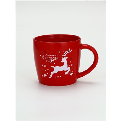 УЦЕНКА Кружка керамическая новогодняя «Счастья в новом году», 370 мл
