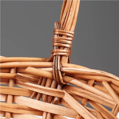 Корзина плетёная для хранения «Кли», ива, круглая, набор 3 шт.