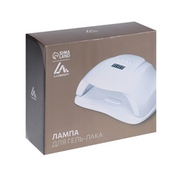 Лампа для маникюра Luazon LUF-02, UV/LED, 36 диодов, 54 Вт, таймер, 220 В, белая