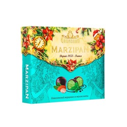 Конфеты подарочные новогодние глазированные марципановые, мятные, 126 г