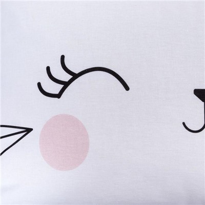 Постельное бельё 1.5-спальное «Этель» Pink cat, бязь