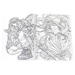 Раскраска аниме. Анимешная раскраска