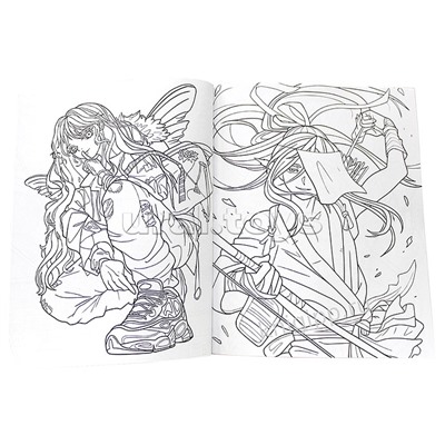 Раскраска аниме. Анимешная раскраска