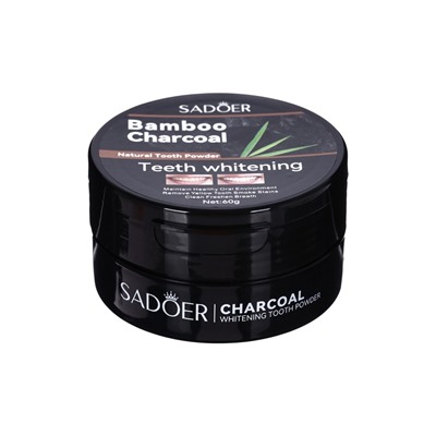 Зубной порошок Sadoer с бамбуковым углём, 60 г
