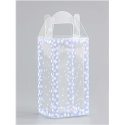 Коробка подарочная новогодняя складная ПВХ «Зимушка» 4×4×8 см