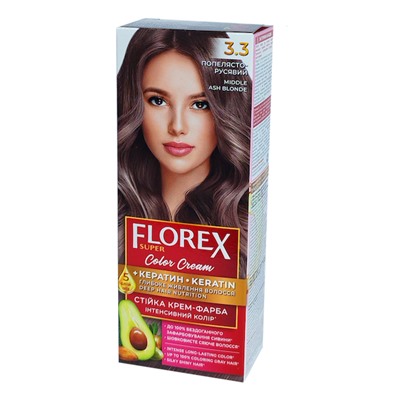 Краска для волос Florex Super 3.3 Пепельно-русый