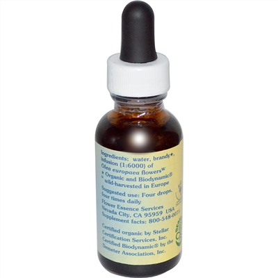 Flower Essence Services, Олива, Цветочная Эссенция 1 жидких унции (30мл)