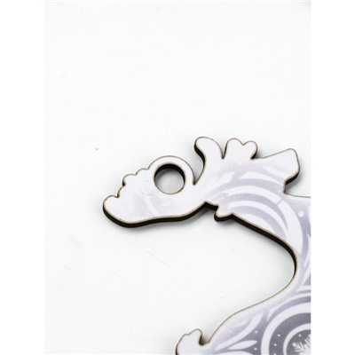 Ёлочная игрушка деревянная «Новый год: олень», набор 10 шт.