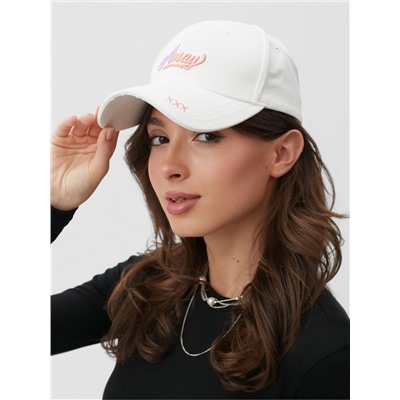Кепка женская MINAKU, белая, размер 58, хлопок 100%