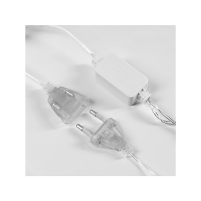 Гирлянда «Нить» 2.5 м с насадками «Птички», IP20, прозрачная нить, 10 LED, свечение белое, 220 В