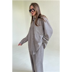 Костюм женский  SET065/13/Кофе, белый