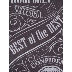 Полотенце махровое «Этель» Real man, 70×130 см, хлопок 100%, серое