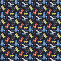 Упаковочная бумага глянц. 70*100см, "Monsters", 80 г/м2, ассорти, 3 дизайна