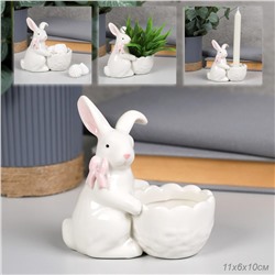 Фигурка Кролик 10 см / YZ1107 /уп 48/фарфор