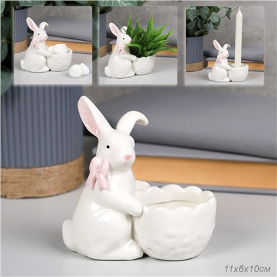 Фигурка Кролик 10 см / YZ1107 /уп 48/фарфор