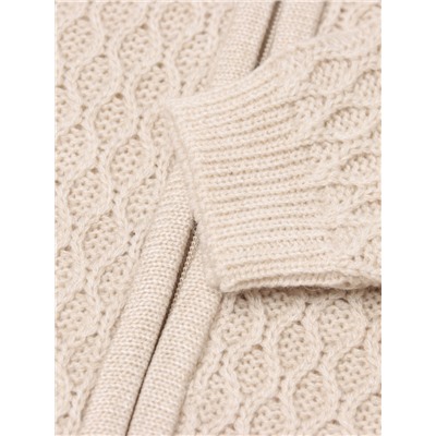 Джемпер детский вязаный MINAKU, цвет бежевый, рост 68-74 см