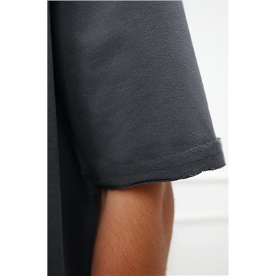 Мужская футболка оверсайз из футера двухнитки Happyfox