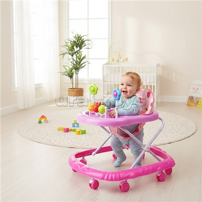 Ходунки "Любимые игрушки" (цвет розовый)