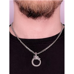 Подвеска из чернёного серебра родированная 925 пробы П-0050о