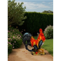 Садовая фигура из полистоуна «Петух андалузский», 42×20×38 см