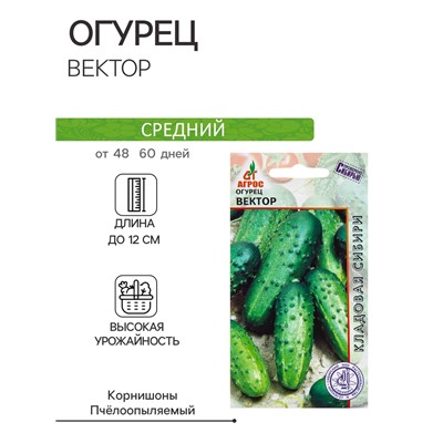 Семена Огурец «Вектор», 10 шт., «Агрос»