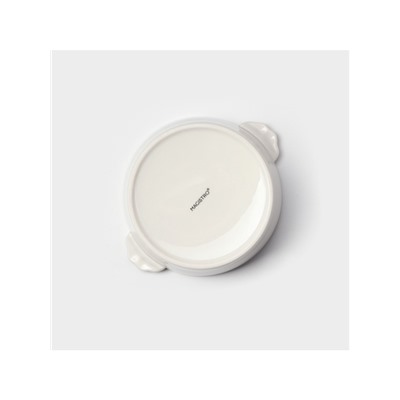 Салатник Magistro Whitewarm, 700 мл, 18×15×6 см, фарфор, белый