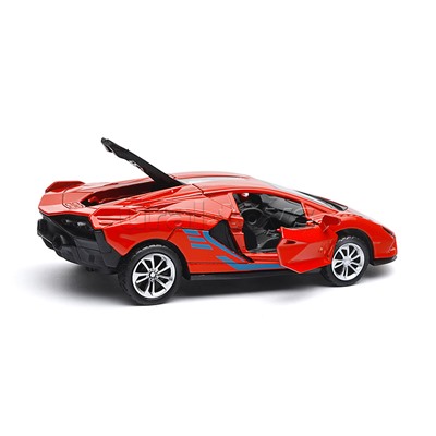 Модель металл lamborghini Sian 14.9см., 1:32 ( свет-звук, двери, багаж.) инерц., в коробке
