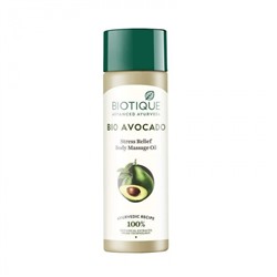 Biotique Avocado Stress Relief Body Massage Oi/Биотик расслабляющее Масло С Авокадо  210мл