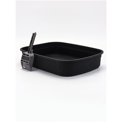 УЦЕНКА Туалет и совок, 50×34×18 см, чёрный