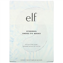 E.L.F., Hydrogel Under Eye Masks, 3 Sets