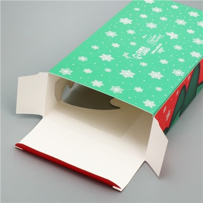 Коробка складная новогодняя «С Новым годом», 20×10×5 см