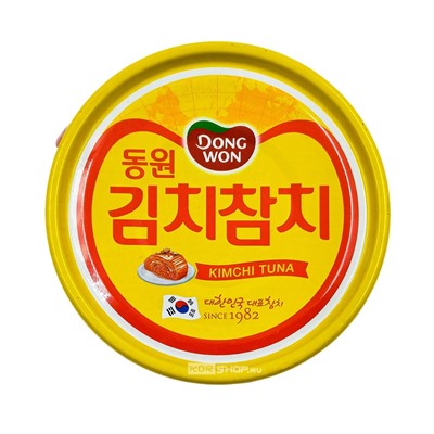 Тунец консервированный с кимчи Dongwon, Корея, 90 г Акция