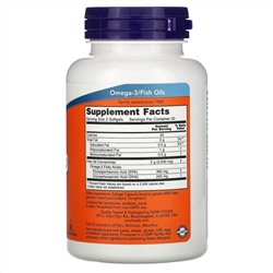 Now Foods, омега-3, очищенная на молекулярном уровне, 100 капсул