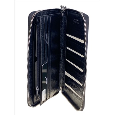 Клатч мужской из натуральной кожи, цвет черный