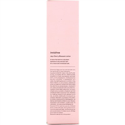 Innisfree, Jeju Cherry Blossom Lotion, 3.38 fl oz (100 ml)