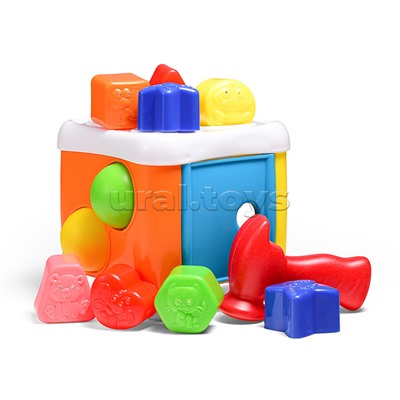 Куб развивающий "Сортер" в коробке