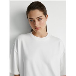 Omsa Футболка OmD 14503ST Футболка женская OVERSIZE (футер), CO+EL