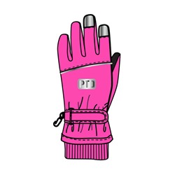 Перчатки текстильные для девочек