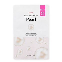 ETUDE Тканевая маска с экстрактом жемчуга / 0.2 Therapy Air Mask  Pearl, 20 мл