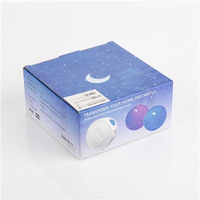 Световой прибор «Монпансье» 5 см, лазерный, 5 В, d=14 см, USB, MicroUSB, динамик, реагирует на звук, свечение мульти