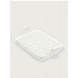 Туалет Мур-мяу для кошек, с сеткой, 33×25×7 см, бежевая