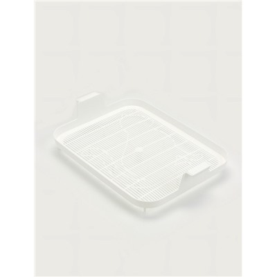 Туалет Мур-мяу для кошек, с сеткой, 33×25×7 см, бежевая