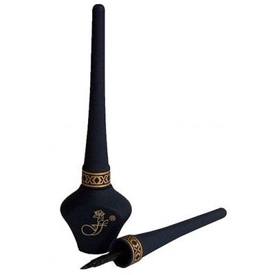 FFLEUR Подводка для глаз E-10-D водостойкая "Кувшинчик" В КОРОБОЧКЕ черная /12/720